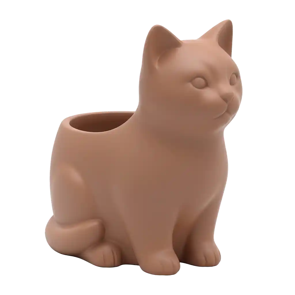 cat shaped planter
