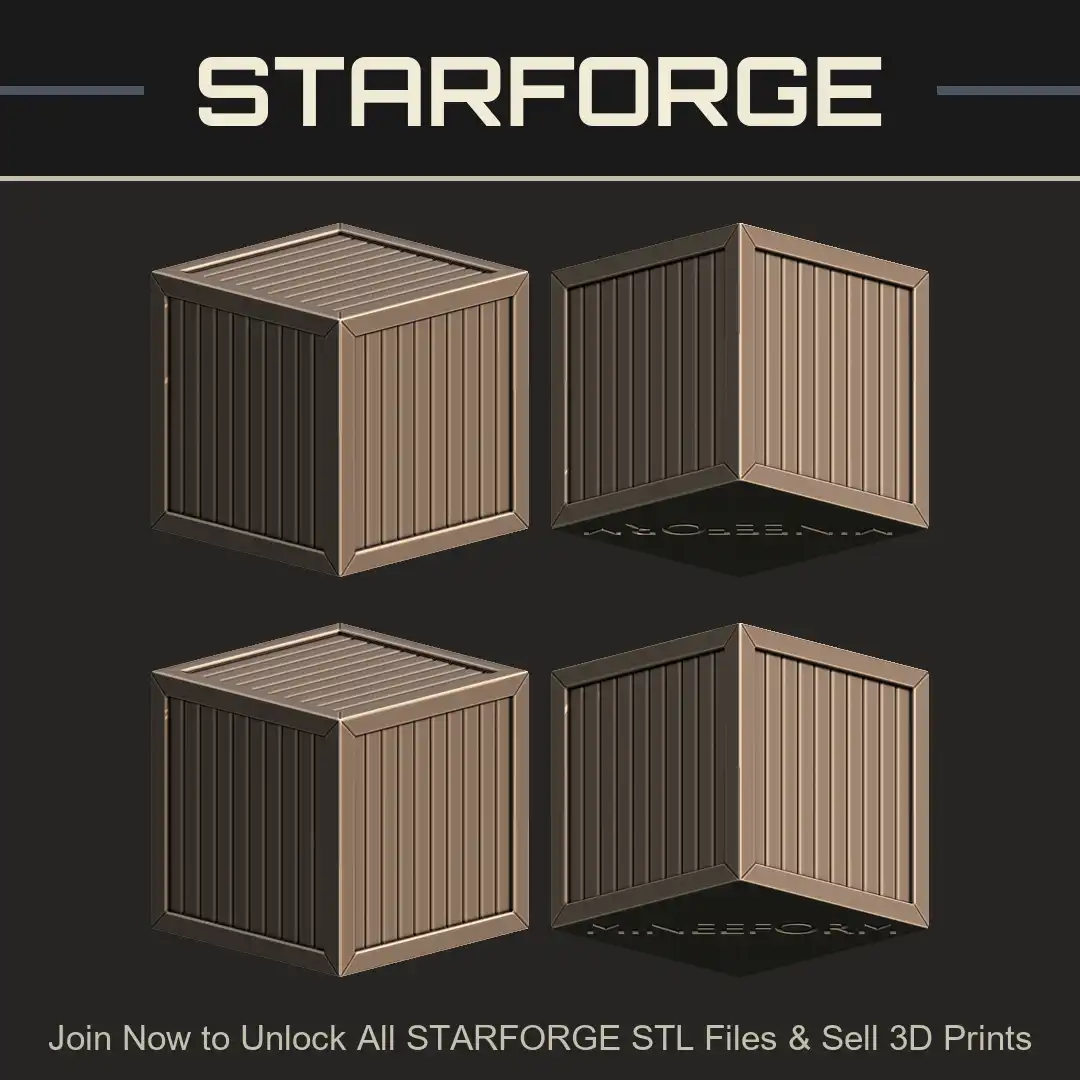 Wooden Crate Barrel Cargo Storage Box Rivets Bands Hoops Slats Planks Cask Staves Lid - 4 View Render