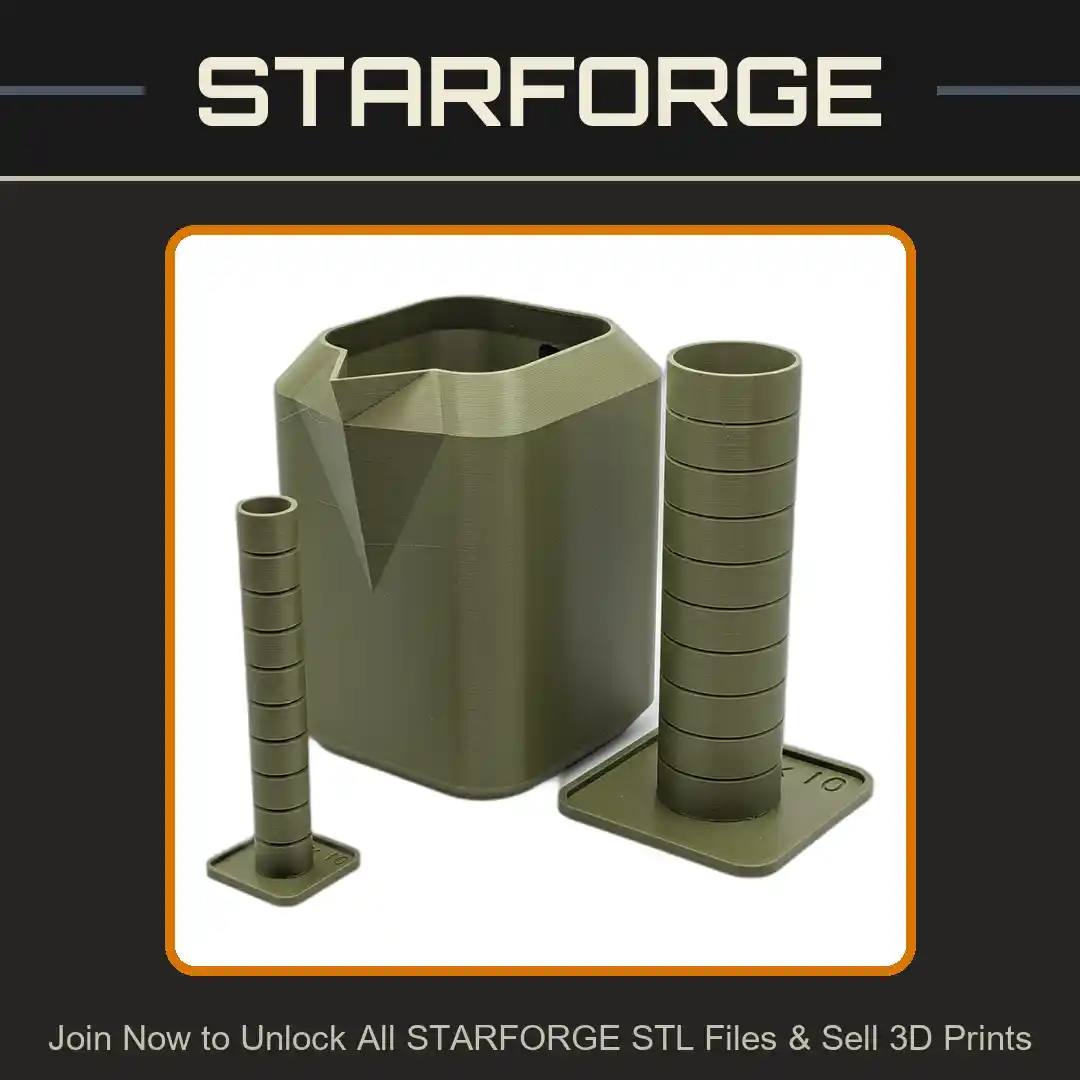 1 Gallon Watering Can with 5ml and 50ml Measuring Cylinders for Hydroponic Nutrients - 3D Printable STL File