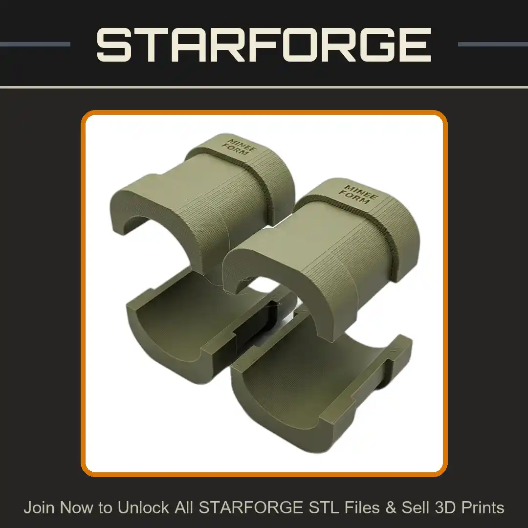 10mm Inner Diameter Grafting Clip for Plant Cuttings - 3D Printable STL File