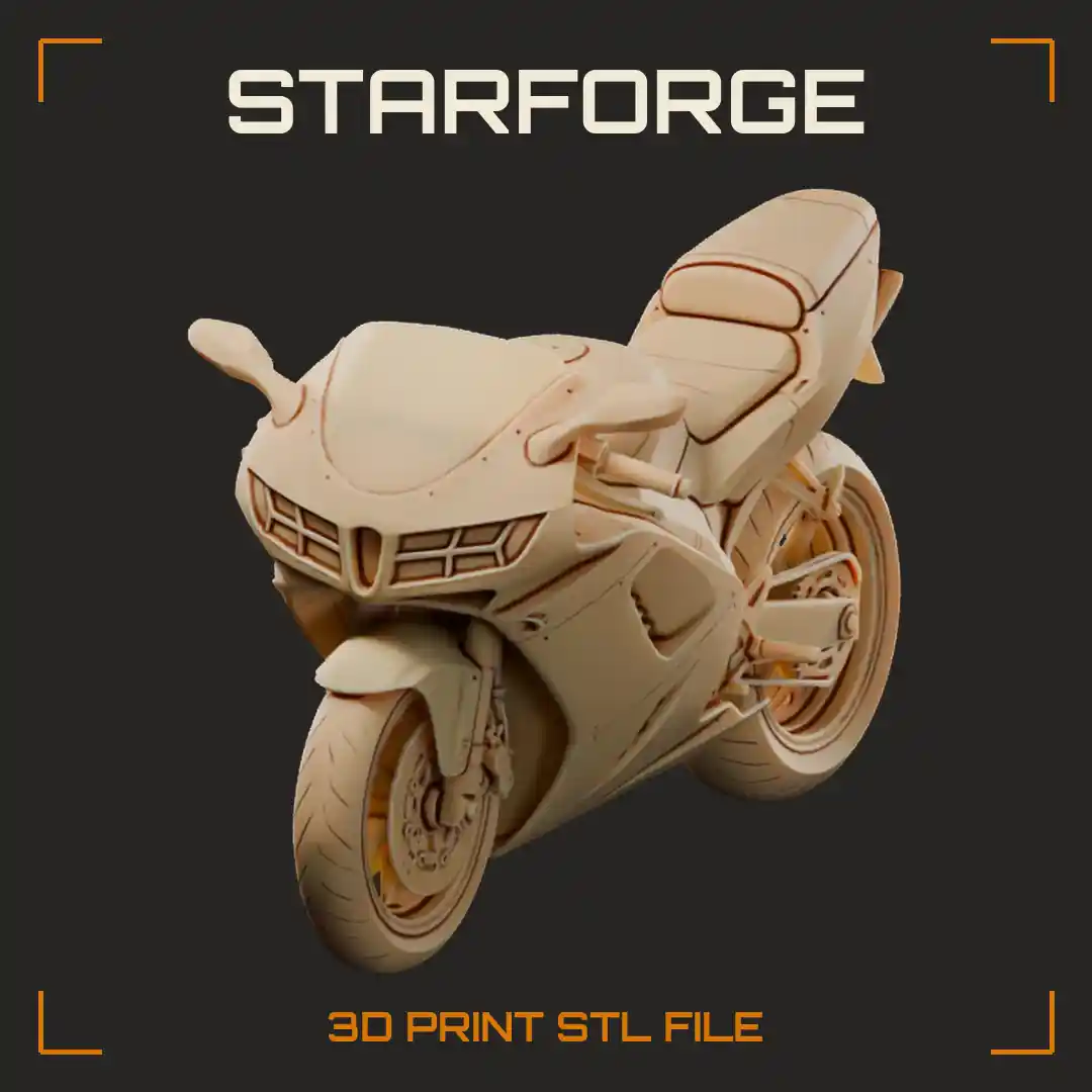 1990s Superbike with Full Fairing Twin Round Headlights Twin Spar Frame and Upswept Exhaust