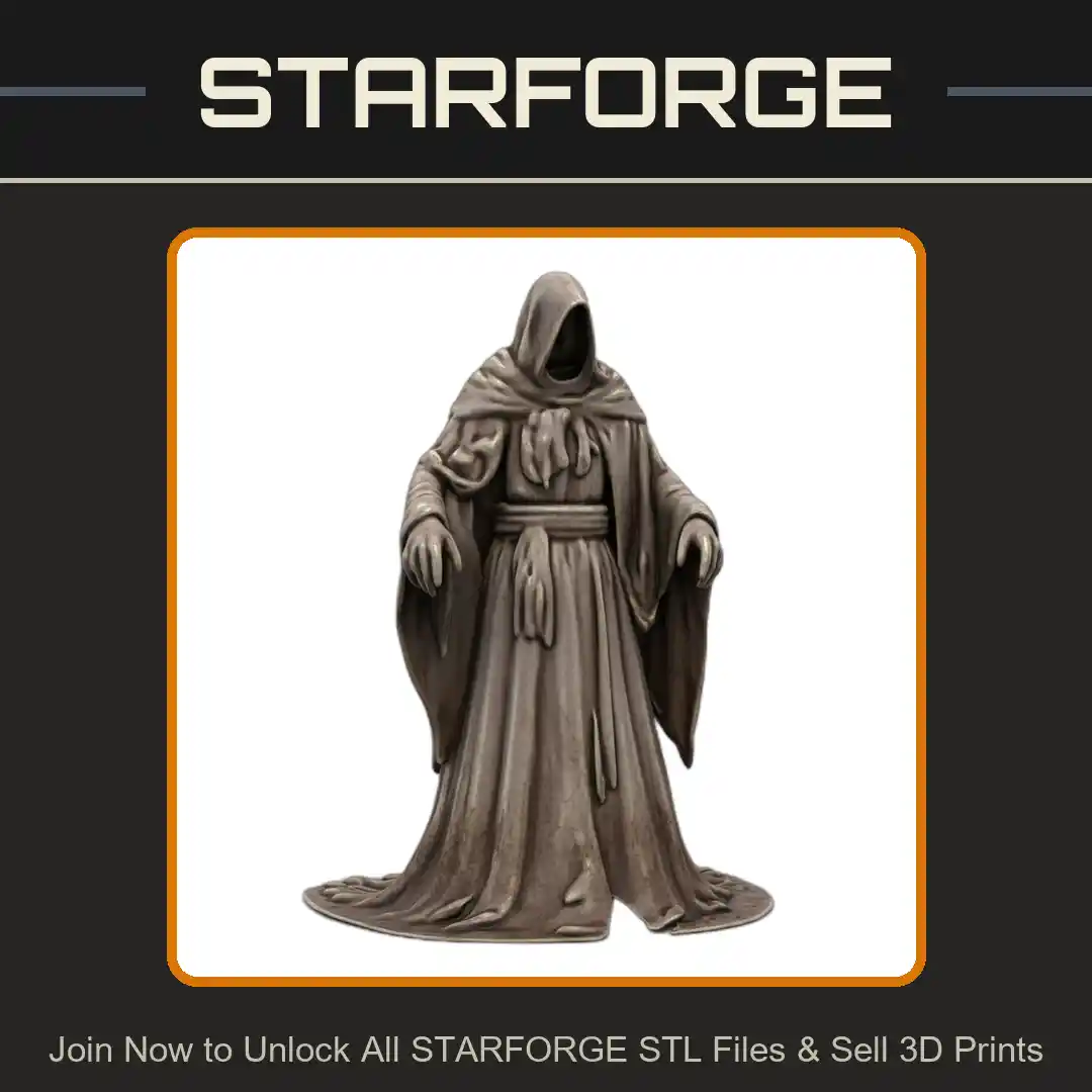 28mm DND Dark Phantom Wraith Spellbinder Fantasy Miniature - 3D Printable STL File