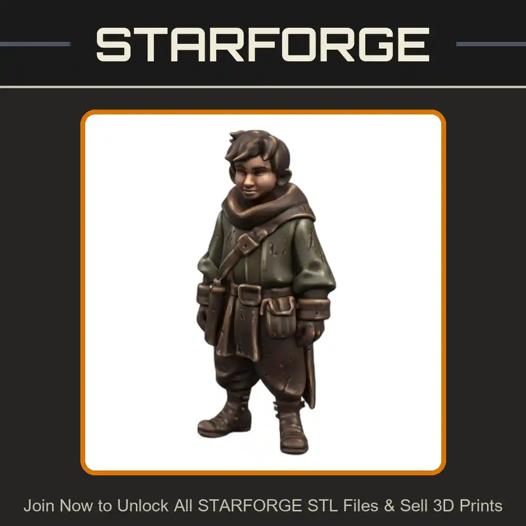 28mm DND Fantasy Terrain Playful Child Adventurer - 3D Printable STL File