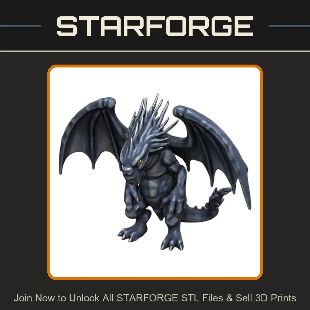 28mm DND Fearsome Forsaken Spikey Demon Fantasy Miniature - 3D Printable STL File