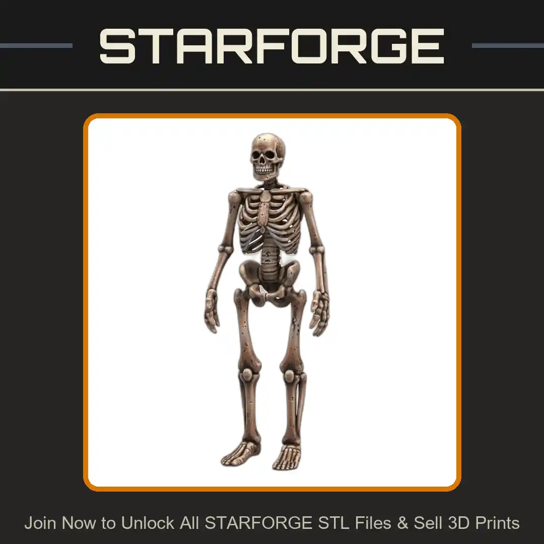 28mm DND Giant Skeleton of the Lost Undead Fantasy Miniature - 3D Printable STL File