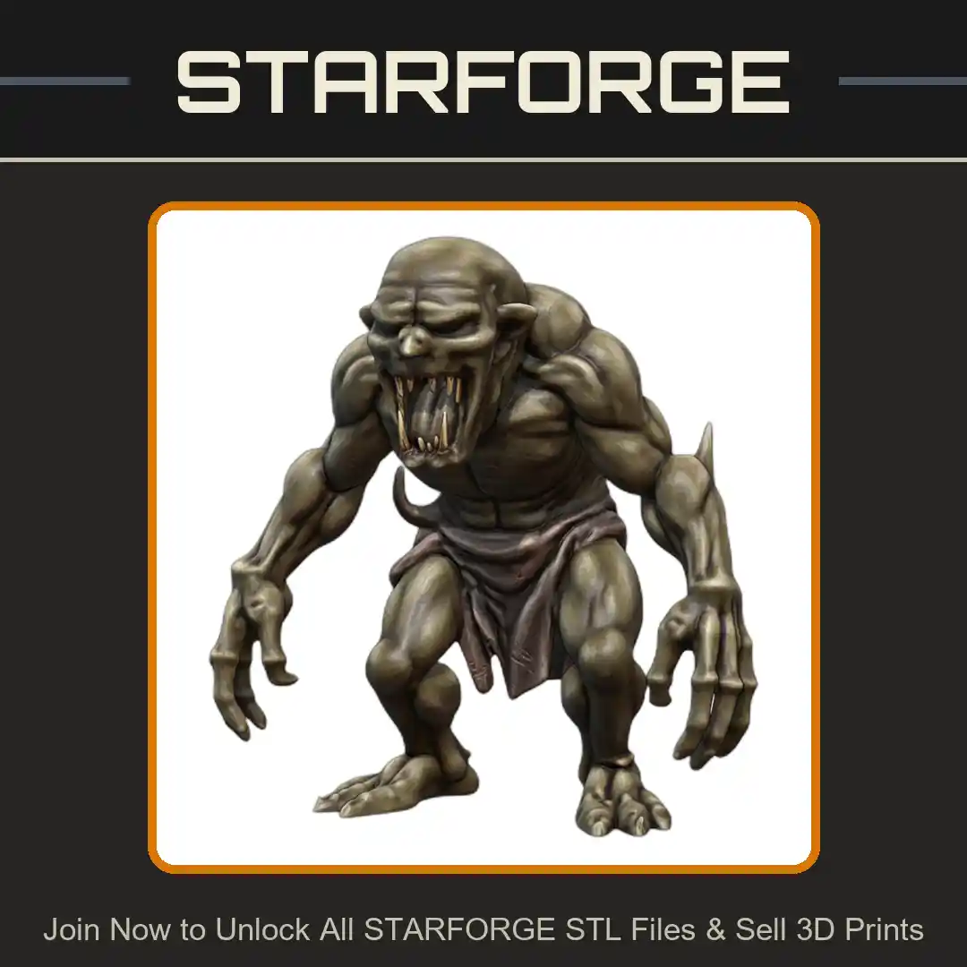 28mm DND Hideous Twisted Goblin Horror Fantasy Miniature - 3D Printable STL File