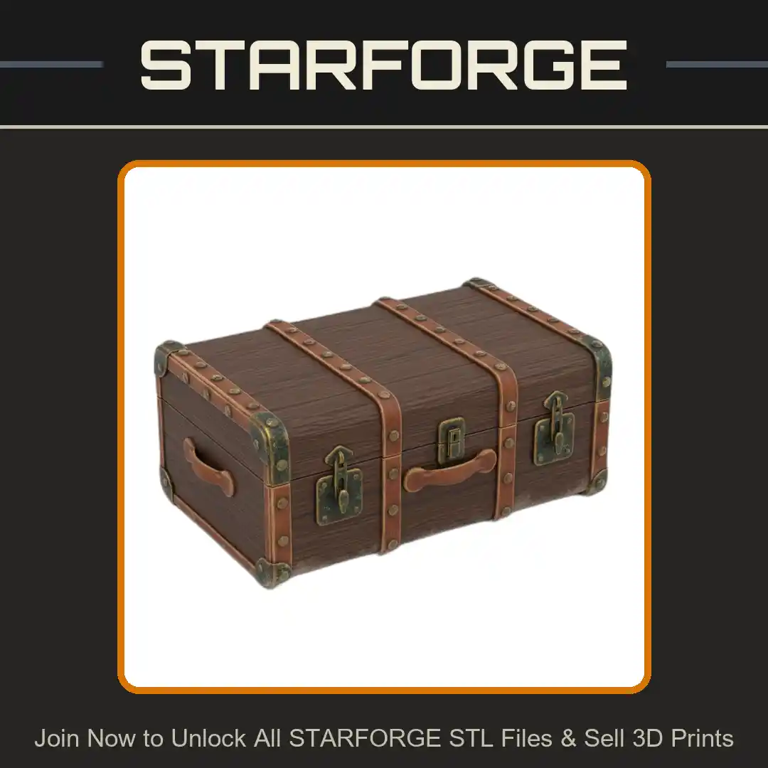 28mm Fantasy Mini Miniature Suitcase Harry Potter Inspired for DND Tabletop Wargame Terrain - 3D Printable STL File