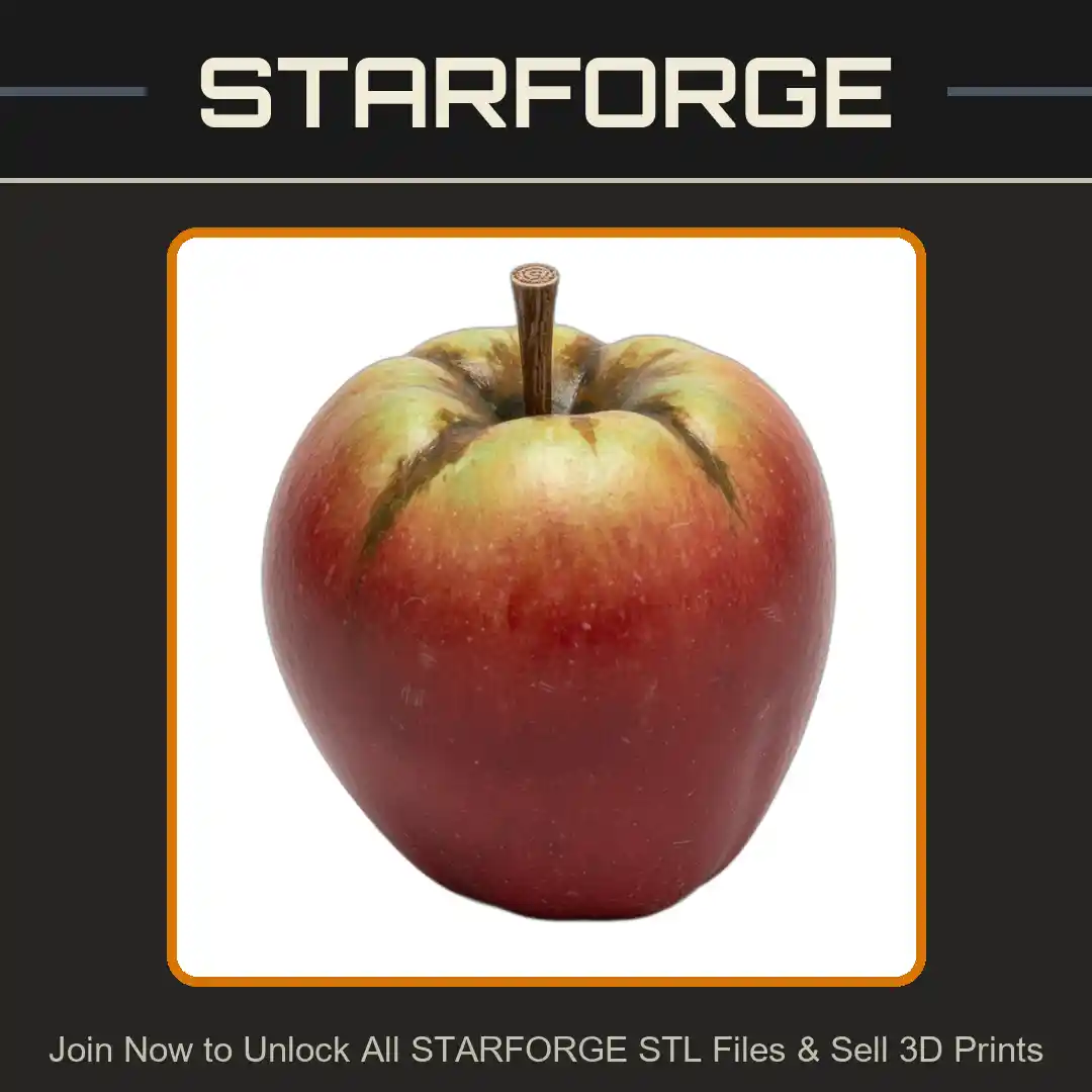 28mm Fantasy Miniature Apple Prop DND Tavern Food Terrain - 3D Printable STL File