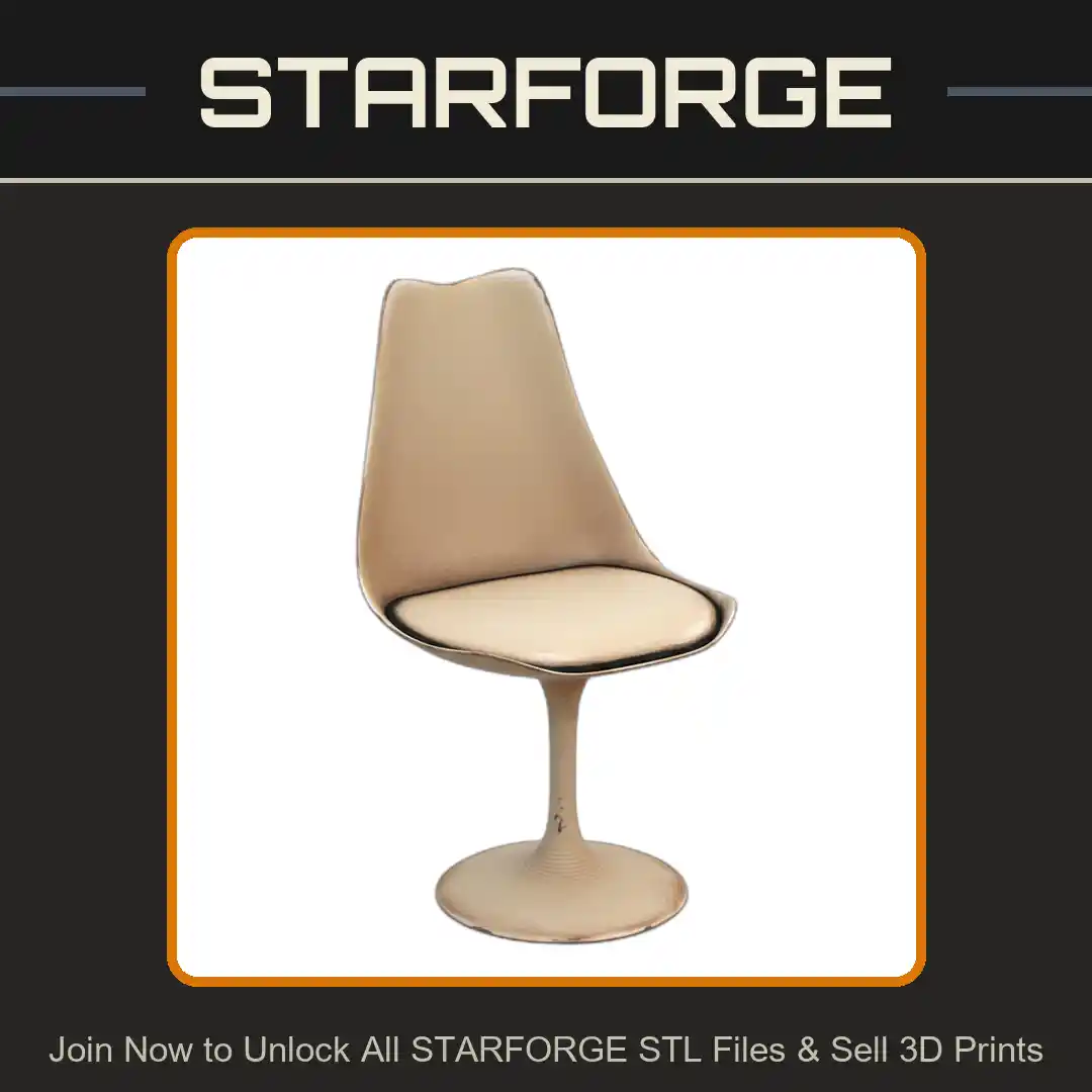 28mm Retro Futurism Swivel Chair Sci-Fi Tabletop Gaming - 3D Printable STL File