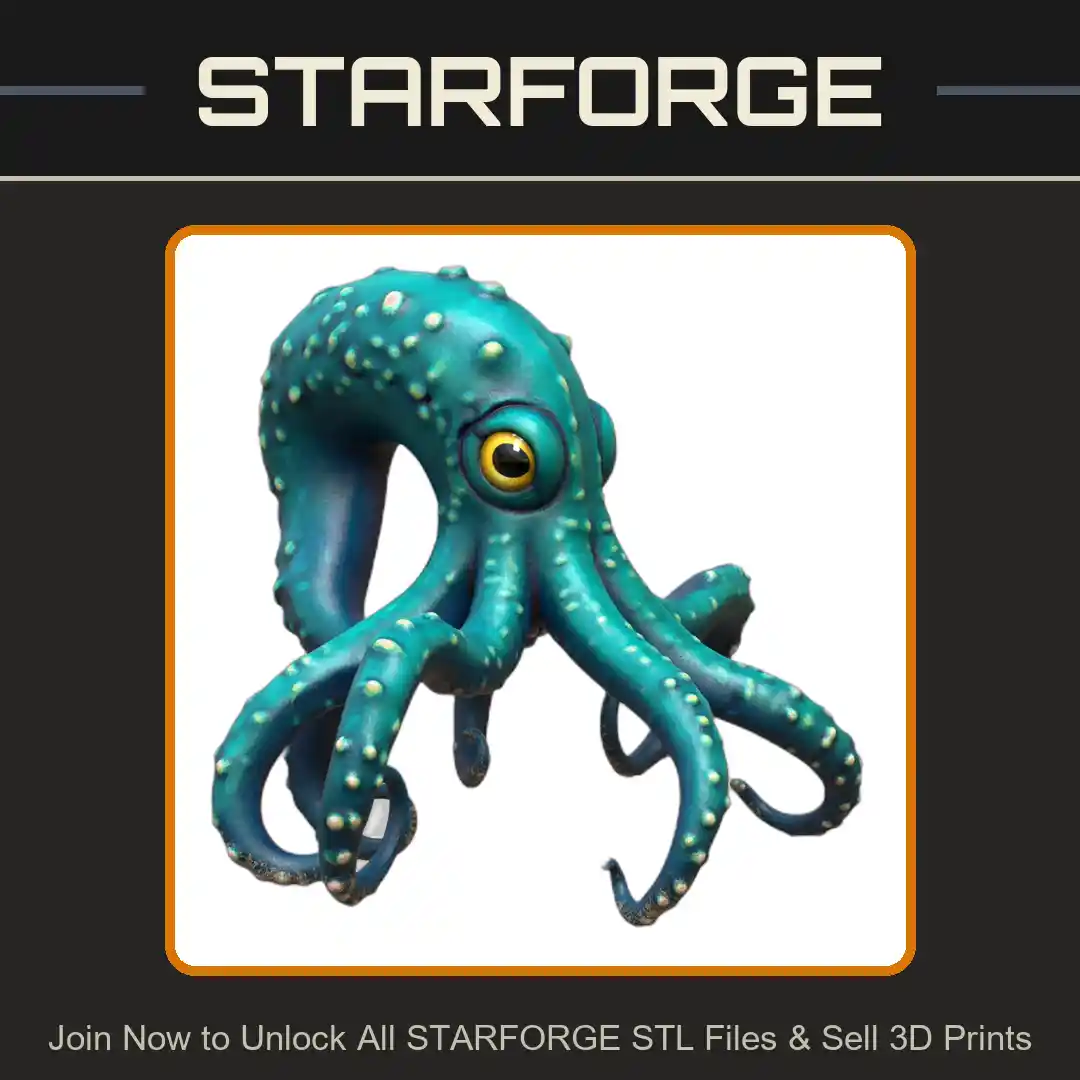 28mm Sci-Fi Alien Kraken for Interstellar Battles - 3D Printable STL File