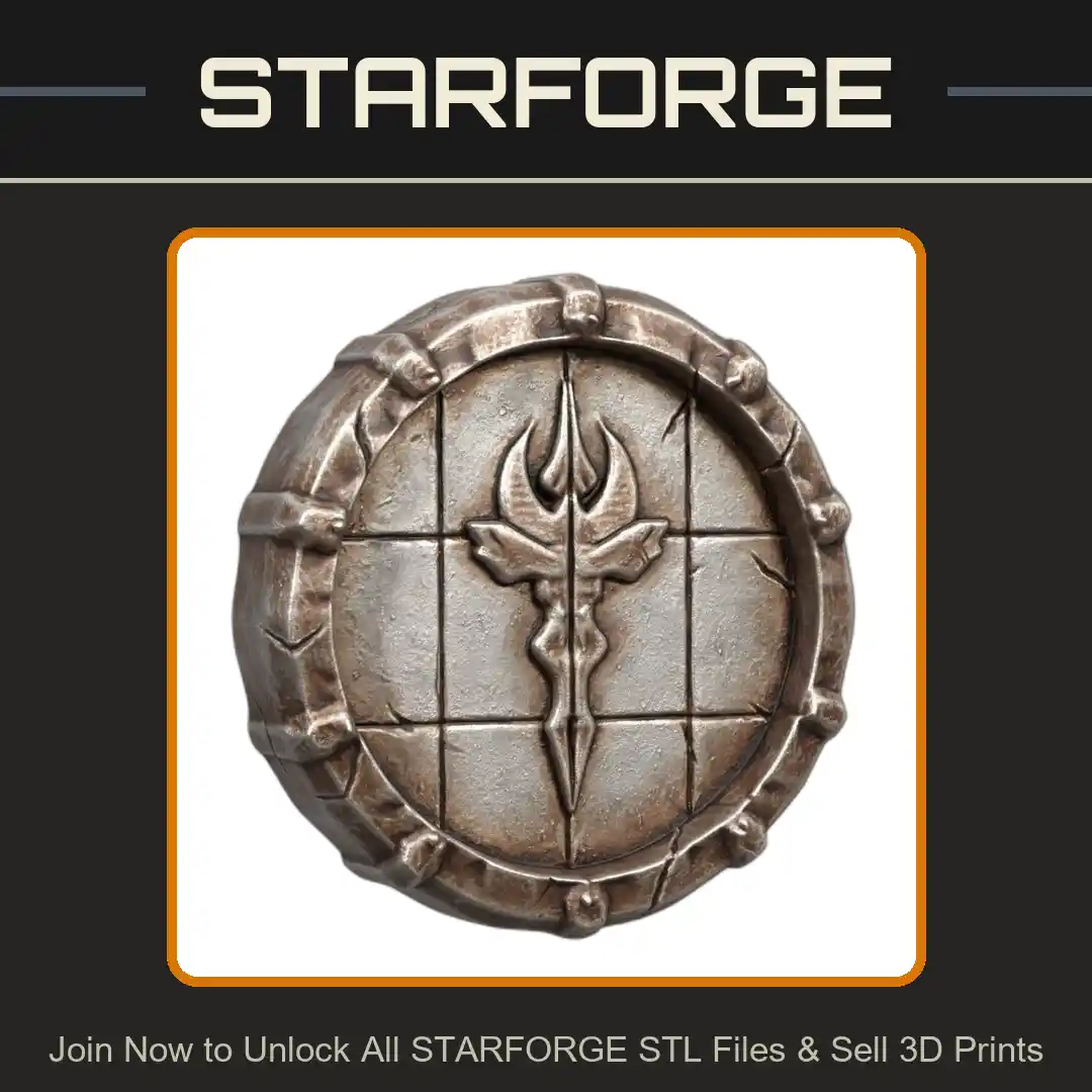 28mm Sci-Fi Commander's Insignia for Strategy Games - 3D Printable STL File