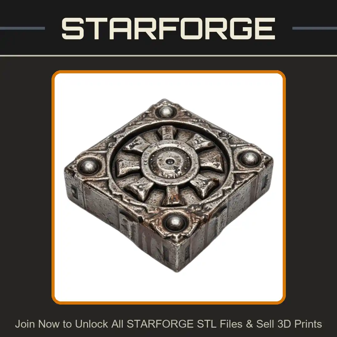 28mm Sci-Fi Relic Stone for RPG Environments - 3D Printable STL File