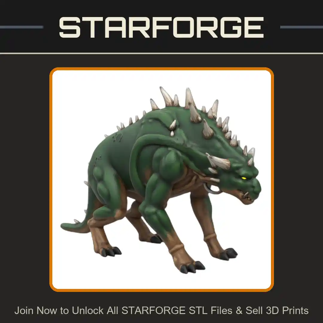 28mm Sci-Fi Savage Alien Warbeast for Tabletop Gaming - 3D Printable STL File