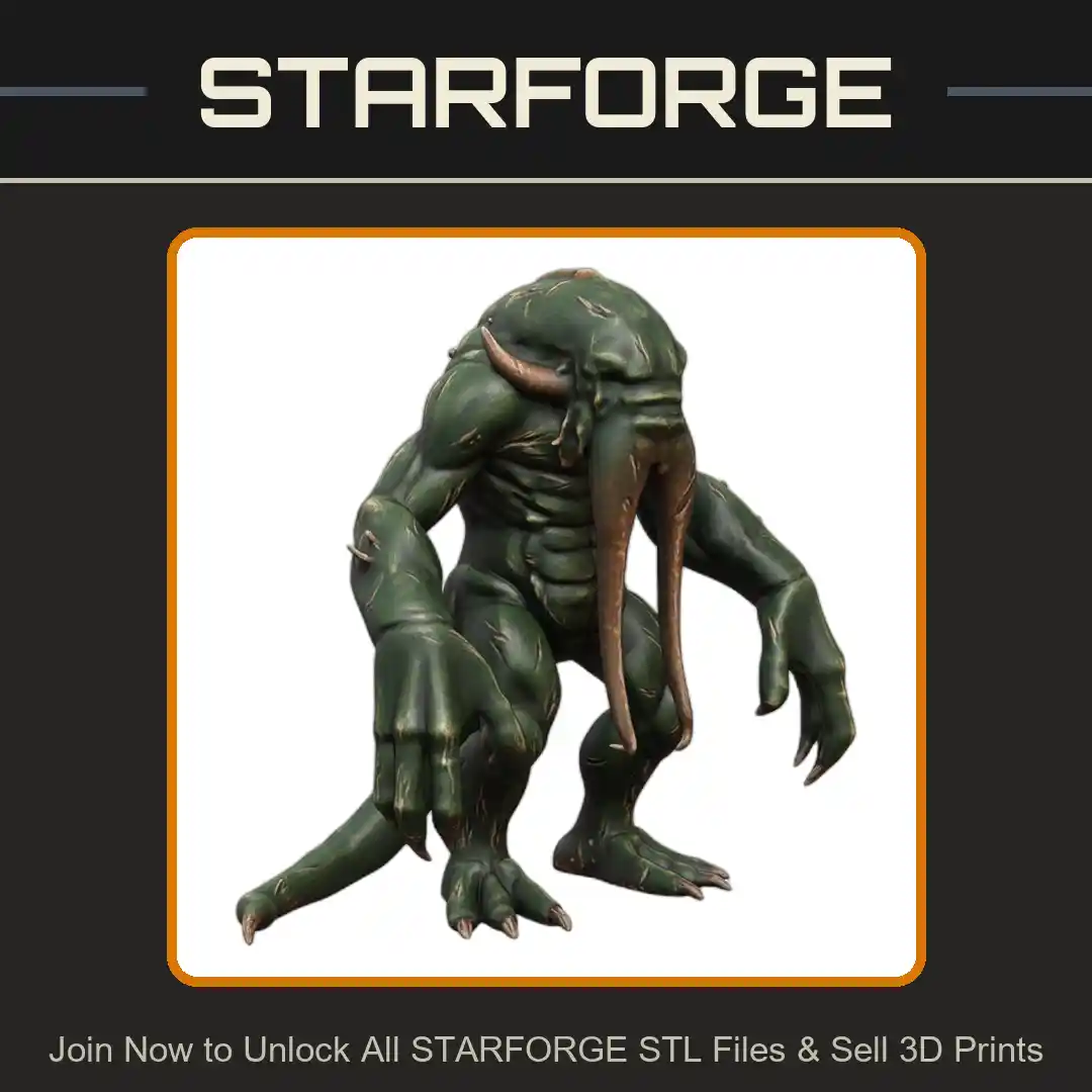 28mm Sci-Fi Sinister Entity from the Abyss for Interstellar Battles - 3D Printable STL File