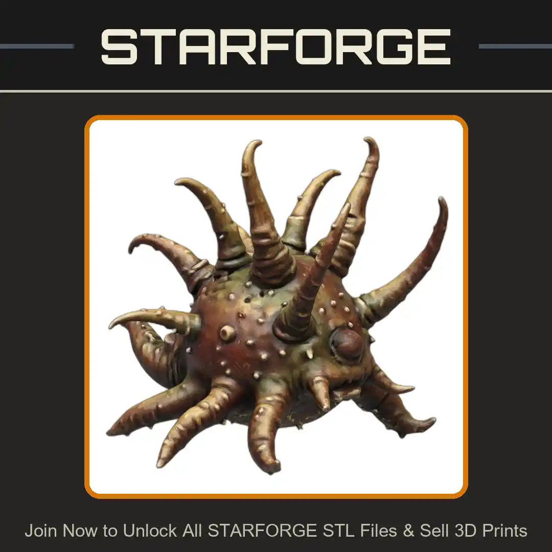 28mm Sci-Fi Tentacled Alien Creature for Galactic Adventures - 3D Printable STL File