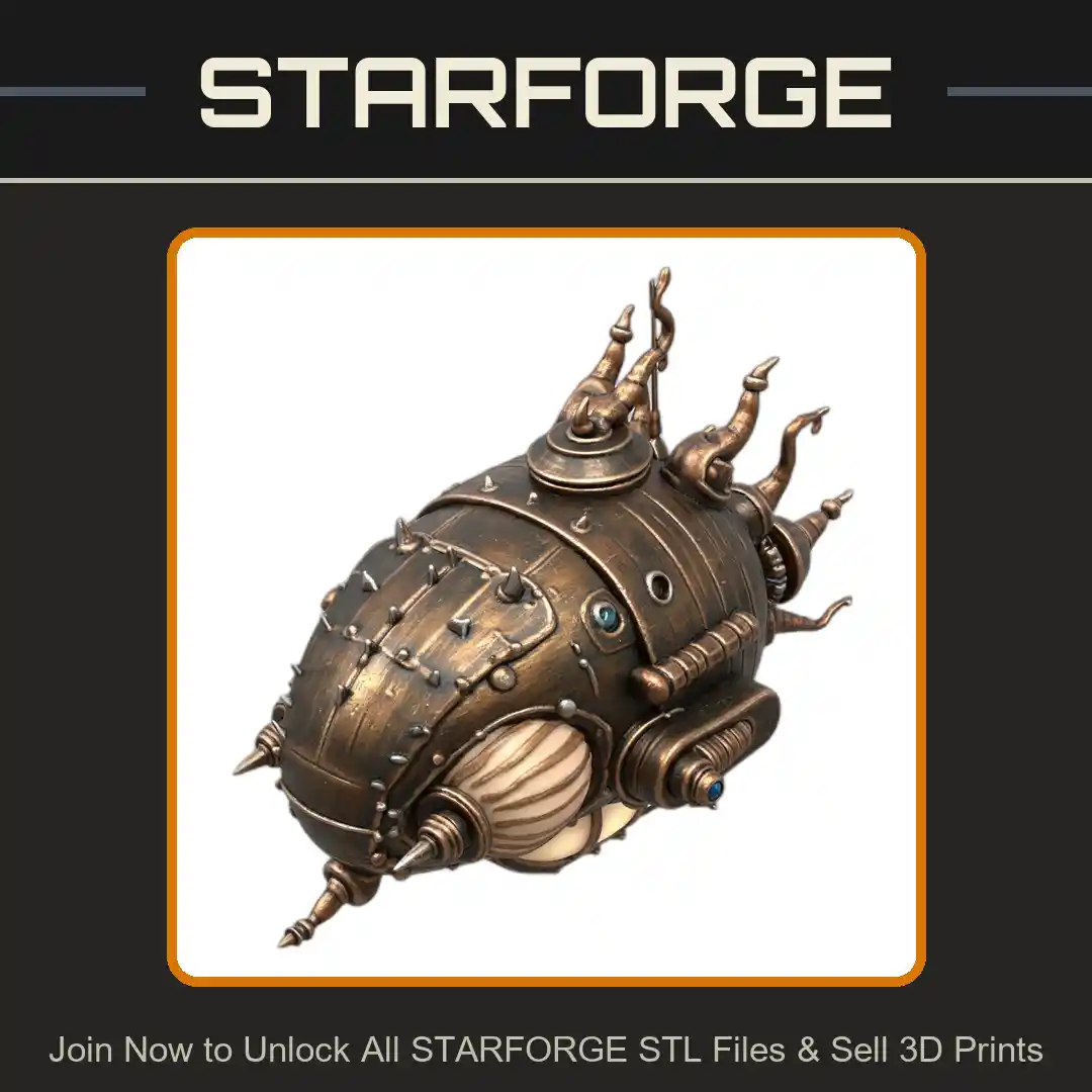 28mm Steampunk Mechanical Insectoid Armor Plating Spikes Tubes - 3D Printable STL File