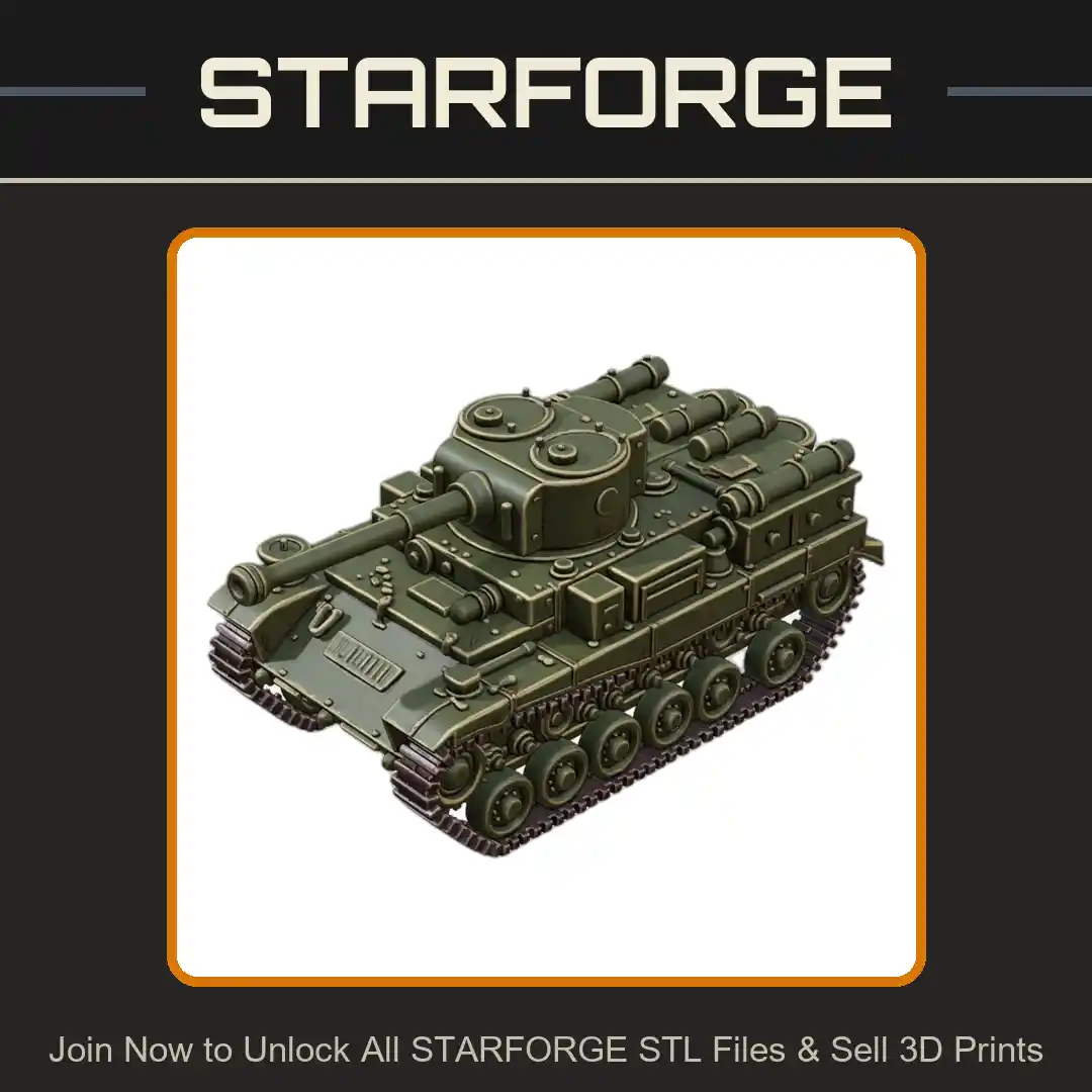 28mm WW2 German Tiger Tank Model Anime Style Detailed Tracks Turret - 3D Printable STL File