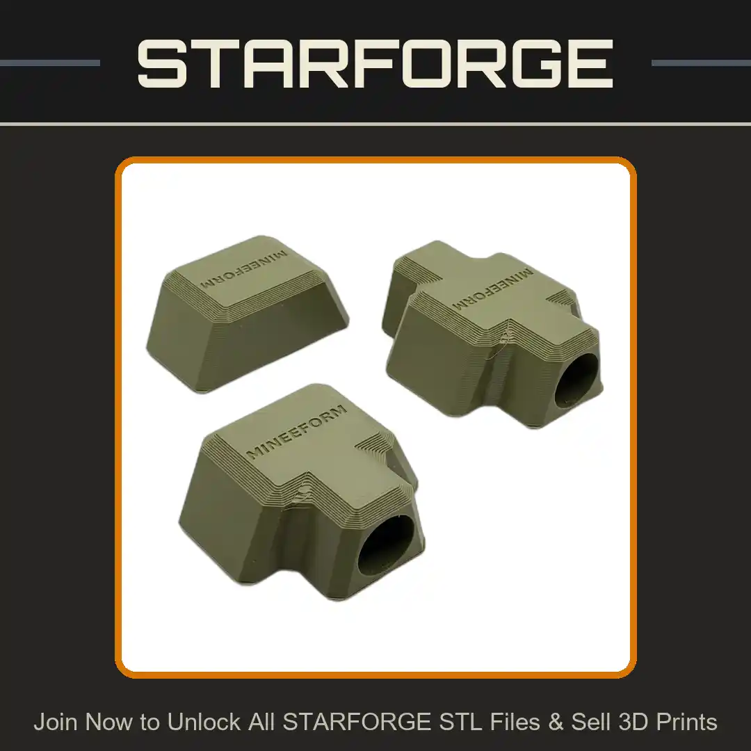 45 Degree Corner Elbow Set for 0.5 Inch PVC Pipes - 3D Printable STL File