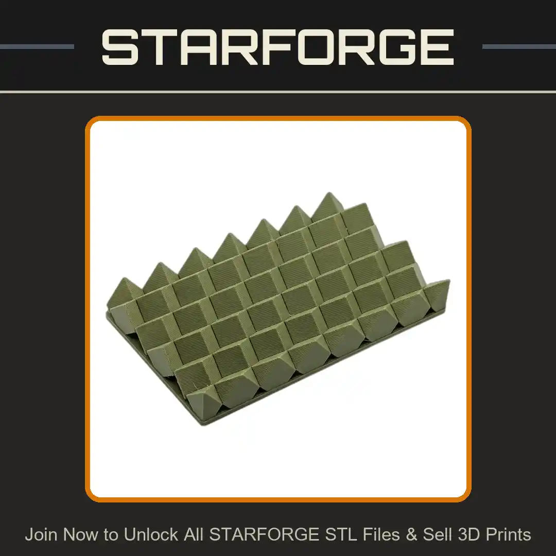 Abstract Geometric Cube Soap Dish or Sponge Holder - 3D Printable STL File