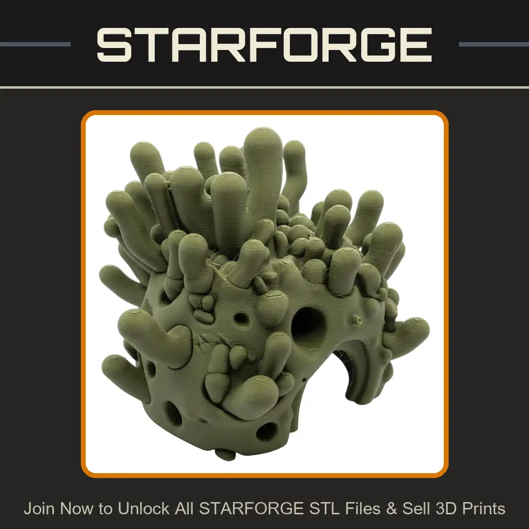 Alien Coral Fungus Spore Growth Mutation Tentacle Tubule Polyps Pores Holes Nodules - View 1 of 2