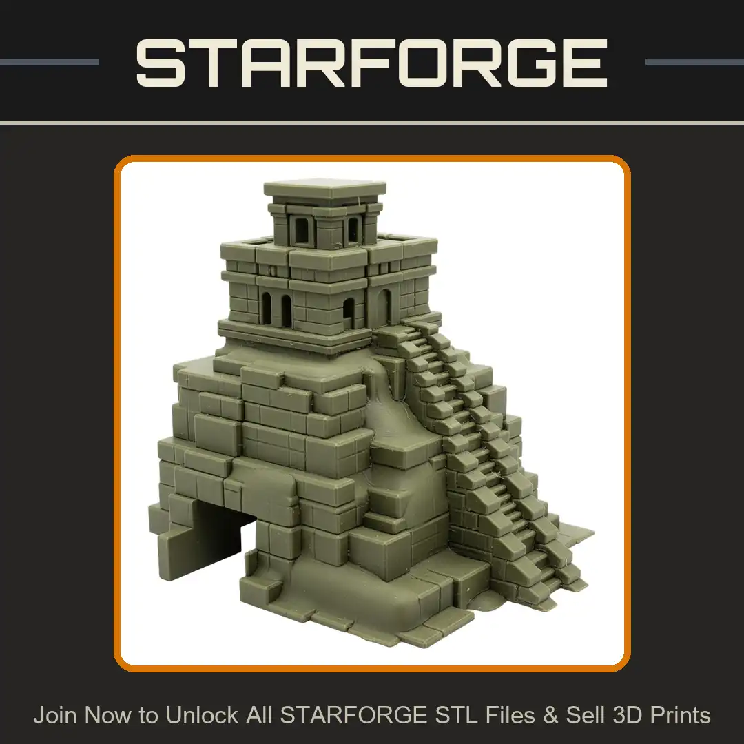 Ancient Mayan Temple Aztec Step Pyramid Ziggurat Ruined Stone Shrine Altar Stairs - View 1 of 2