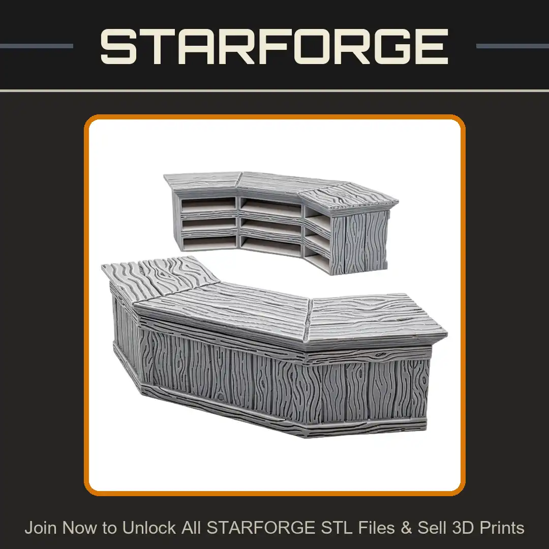 Angled Curved Wooden Tavern Inn Bar Shop Counter Shelves Storage Timber Rustic Merchant Desk - View 1 of 2