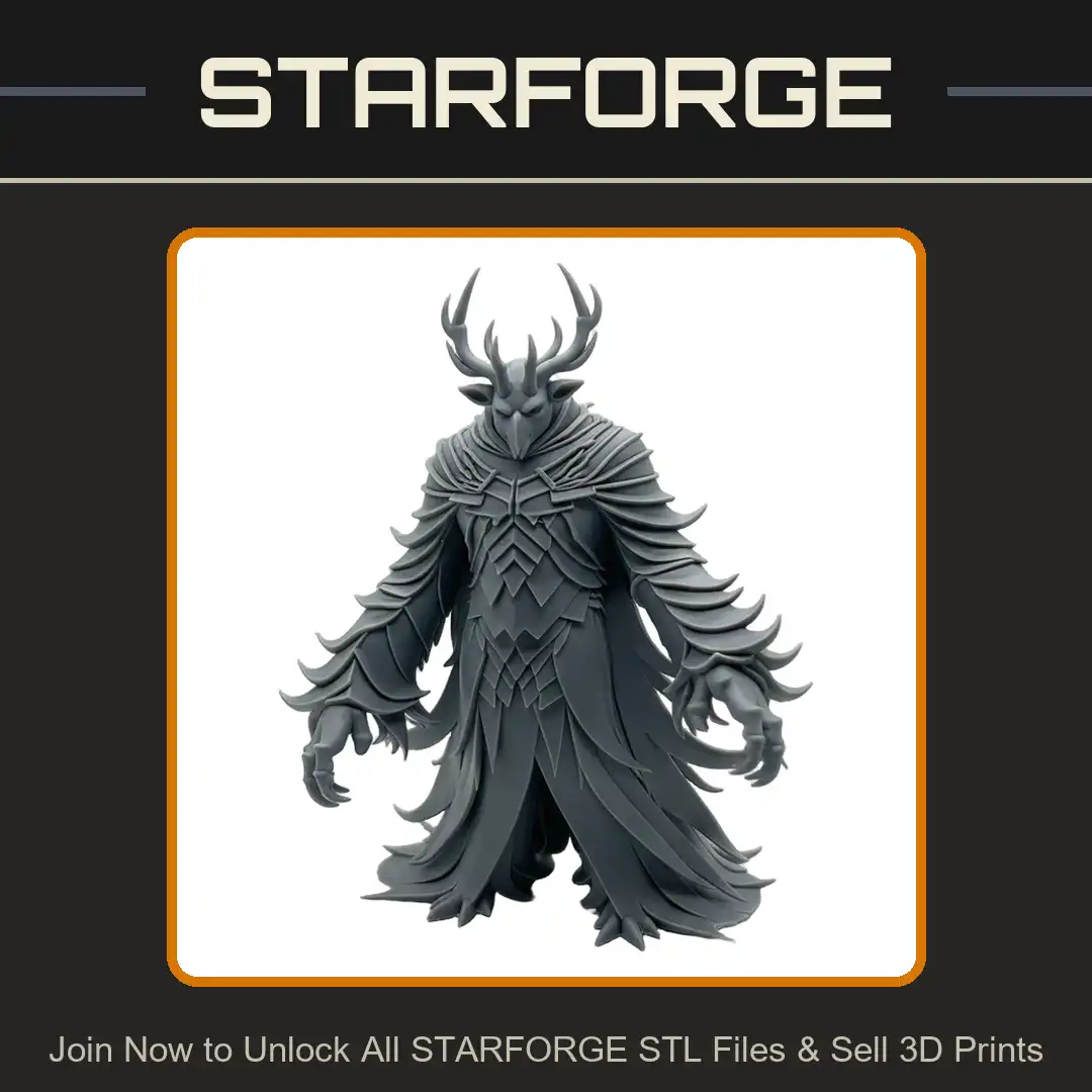 Antlered Owl Knight Armored Avian Guardian Beaked Talon Warrior Horned Feathered Clawed - View 1 of 2