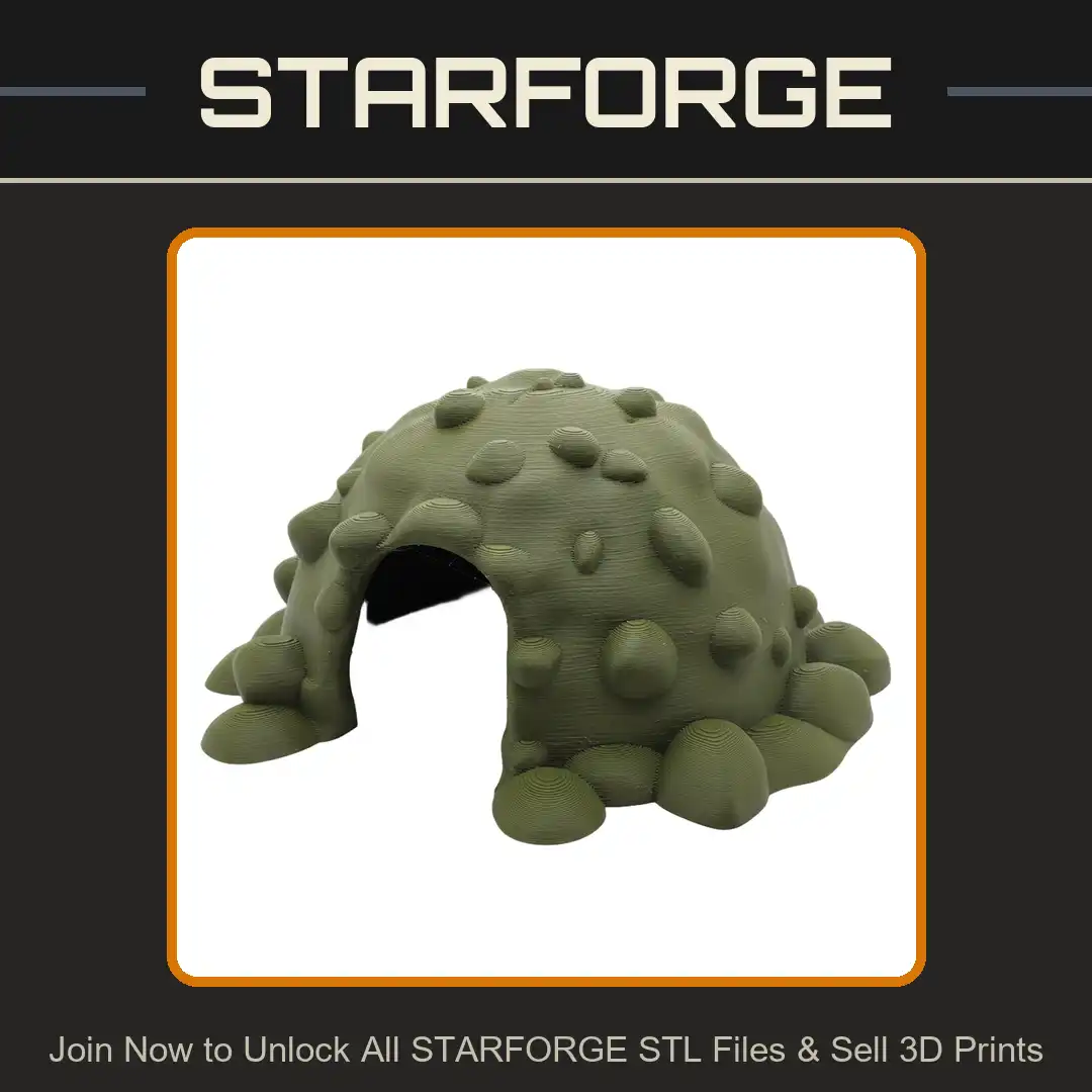 Arched Entrance Stone Cave Hut Dwelling Organic Lumpy Bumpy Dome Mound Rock Shelter - View 1 of 2