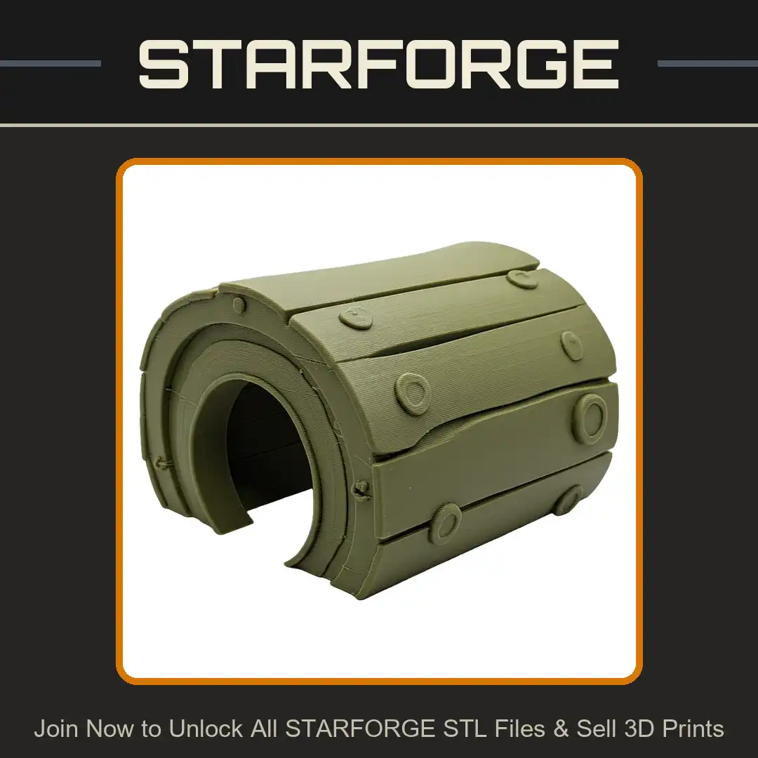 Arched Wood Plank Wagon Cover Vaulted Timber Tunnel Riveted Studded Stylized Shelter - View 1 of 2