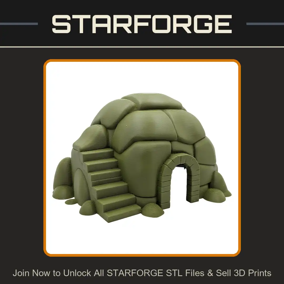 Arctic Snow Igloo Ice Dome Hut Exterior Stairs Brick Archway Winter Tundra Shelter - View 1 of 2