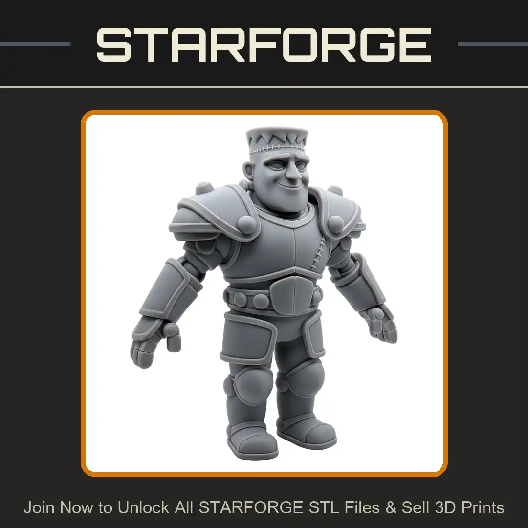 Armored Frankenstein Monster Undead Knight Heavy Plate Armor Stitched Head Bolts Golem - View 1 of 2