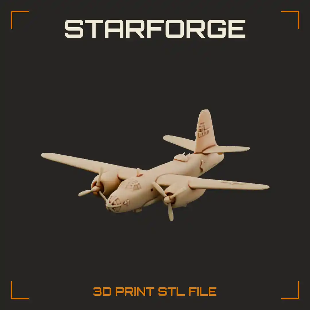 B-26 Marauder WWII Medium Bomber with Cigar Fuselage Twin Radial Engines and Glazed Nose