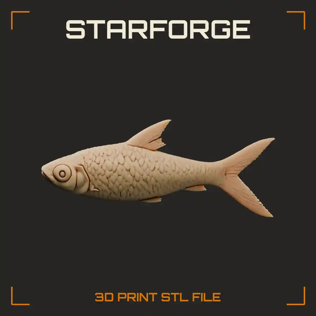 Bala Shark Side View With Torpedo Silver Body Large Eye And Forked Tail