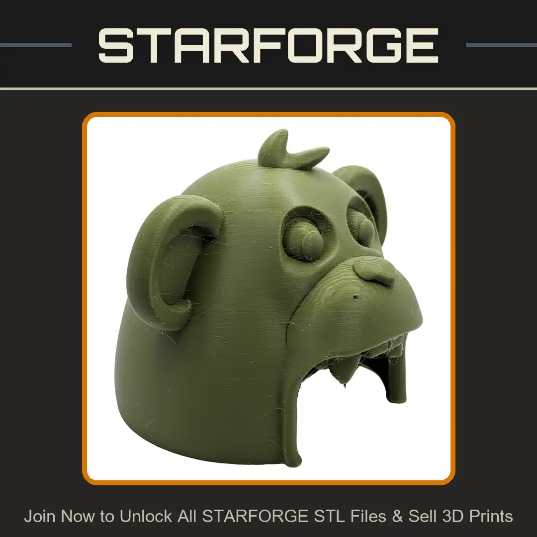 Cartoon Monkey Chimpanzee Ape Head Stylized Screaming Open Mouth Teeth Wide Eyes Ears - View 1 of 2