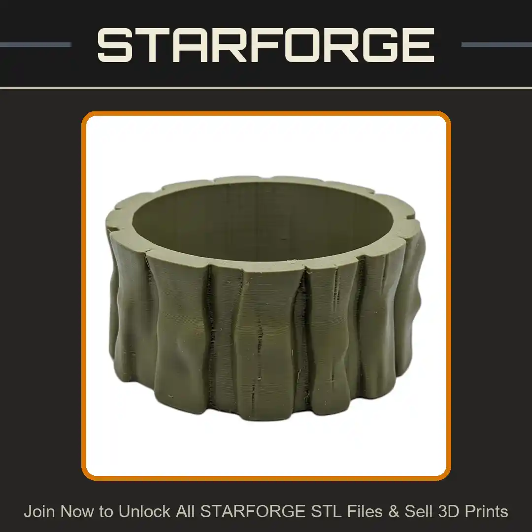 Cat and Dog Wooden Log Food Bowl for Natural Decor - 3D Printable STL File