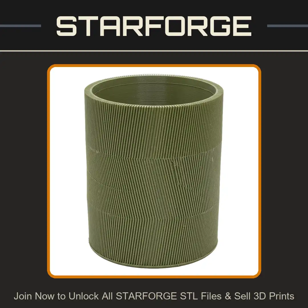 Chevron Knurled Cylinder Triple Band Textured Ribbed Tube Diagonal Grooved Column - View 1 of 3