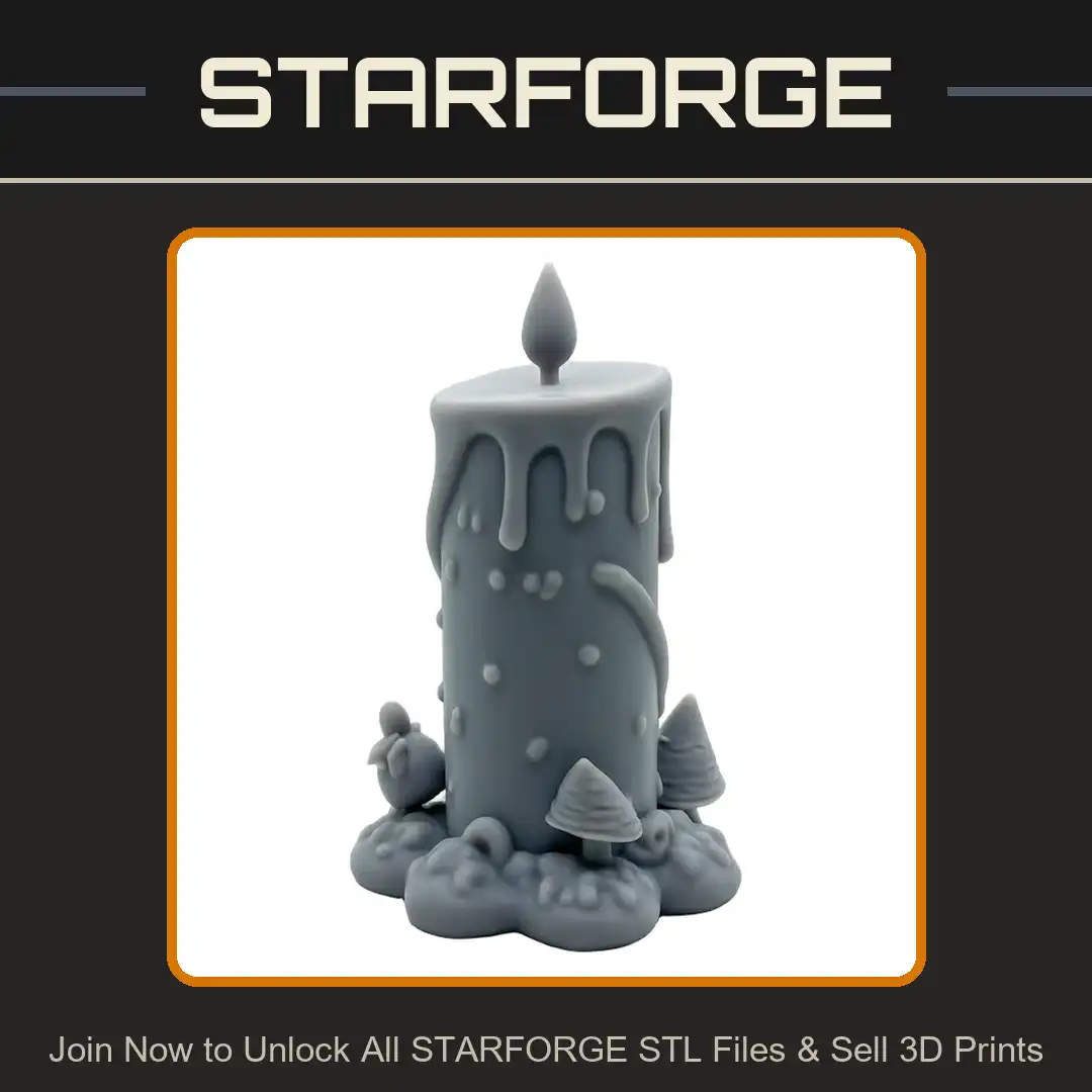 Christmas Pillar Candle Melted Wax Drips Flame Winter Snow Pine Tree Evergreen Sack - View 1 of 2