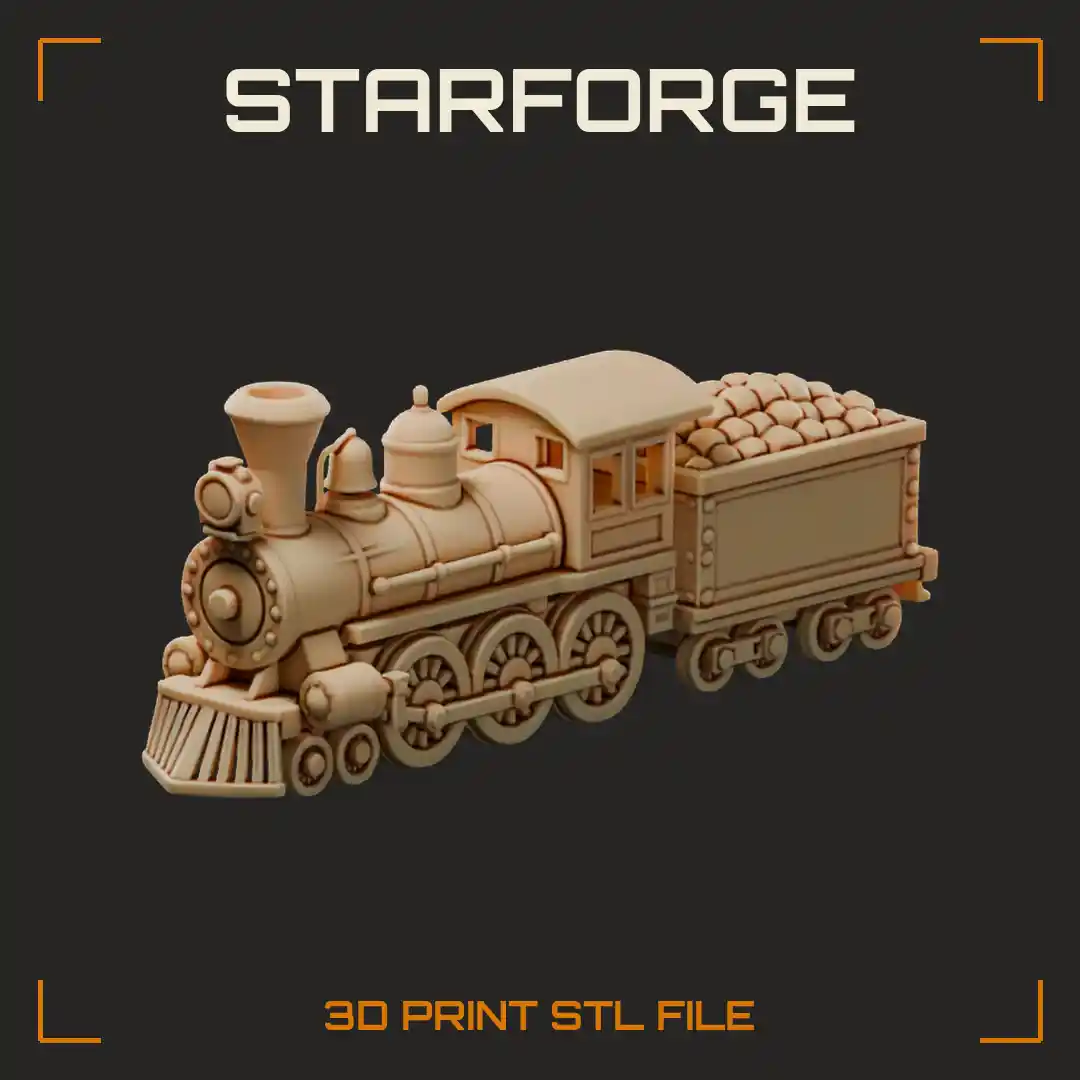 Christmas Train Locomotive Tender with Coal Load Spoked Wheels and Coupler