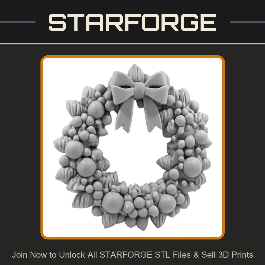 Christmas Wreath Ribbon Bow Ornaments Baubles Berries Pinecones Winter Holiday Holly - View 1 of 2