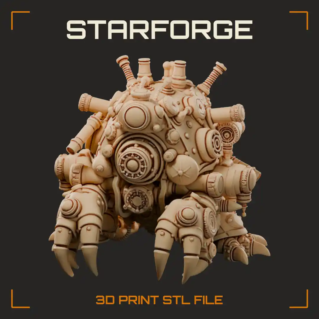 Clockwork Tunnel Mole with Giant Digging Claws Brass Pipes and Coiled Hose Tail - 3D Printable STL File