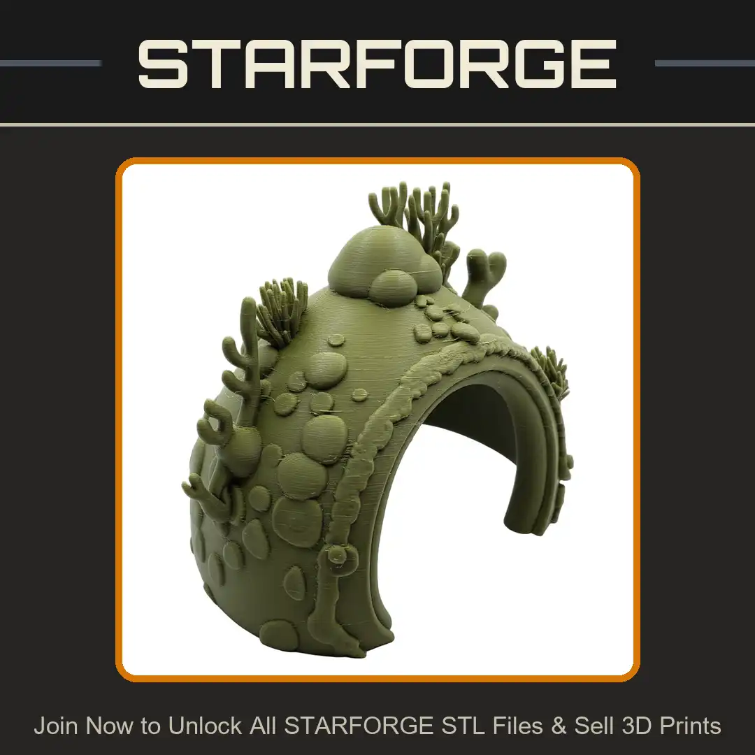 Coral Barnacle Shoulder Pauldron Armor Aquatic Reef Sea Growth Anemone Crustacean - View 1 of 2