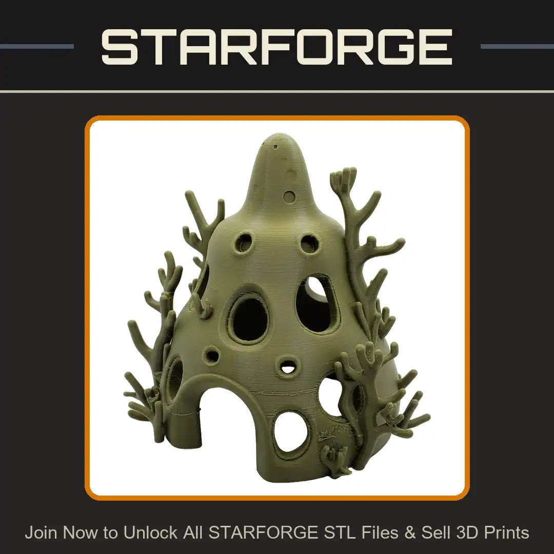 Coral Reef Hut Underwater Grotto Organic Shell House Branching Dome Seabed Dwelling - View 1 of 2