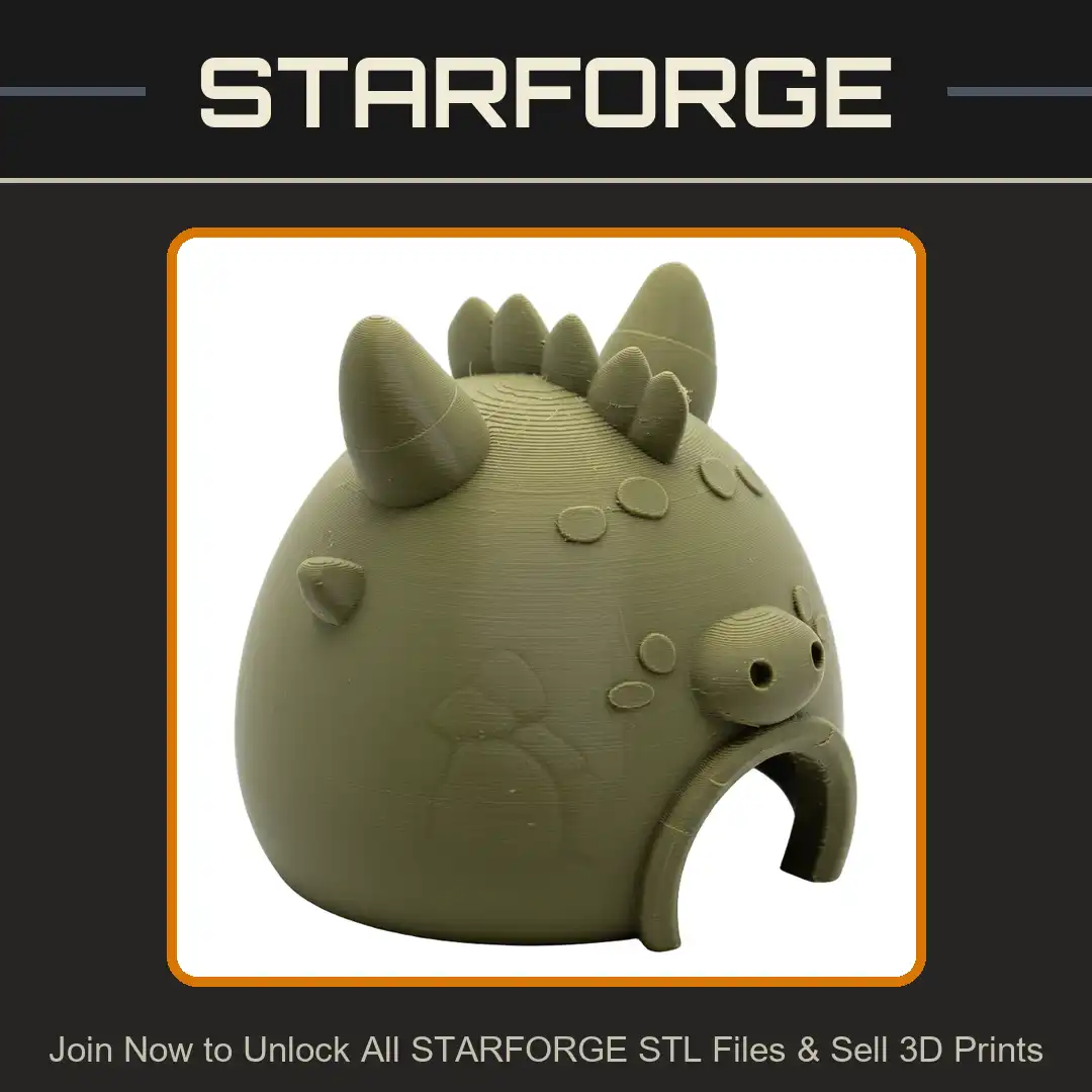 Creature Den Monster Hut Beast Lair Pig Snout Horns Spikes Scales Arched Entrance Mound - View 1 of 2