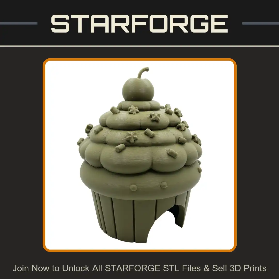 Cupcake House Cherry Frosting Swirl Star Sprinkles Jimmies Arched Doorway Candy Cottage - View 1 of 2