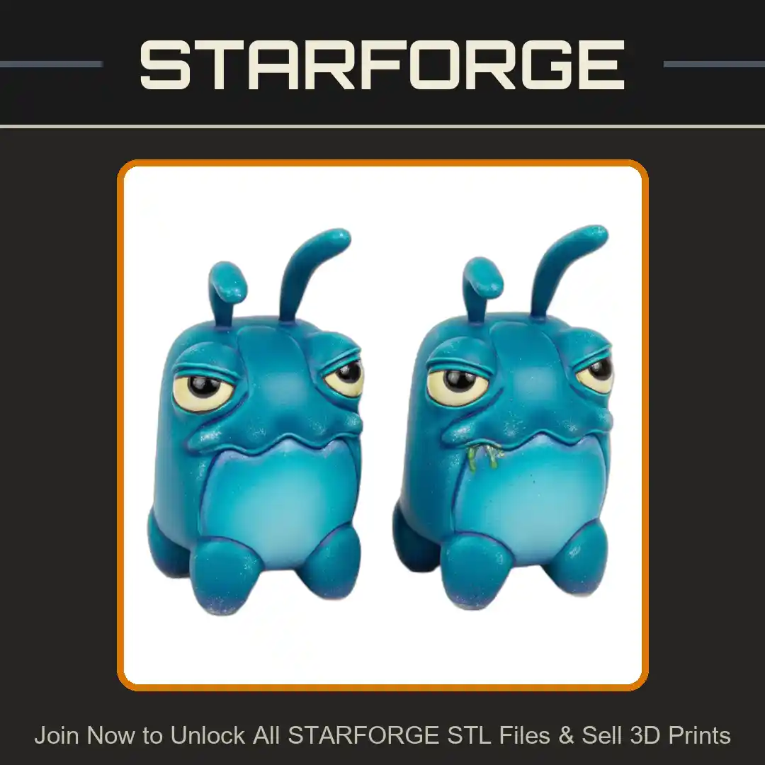 Cute Alien Insect Dog Figurine Cute Things - 3D Printable STL File