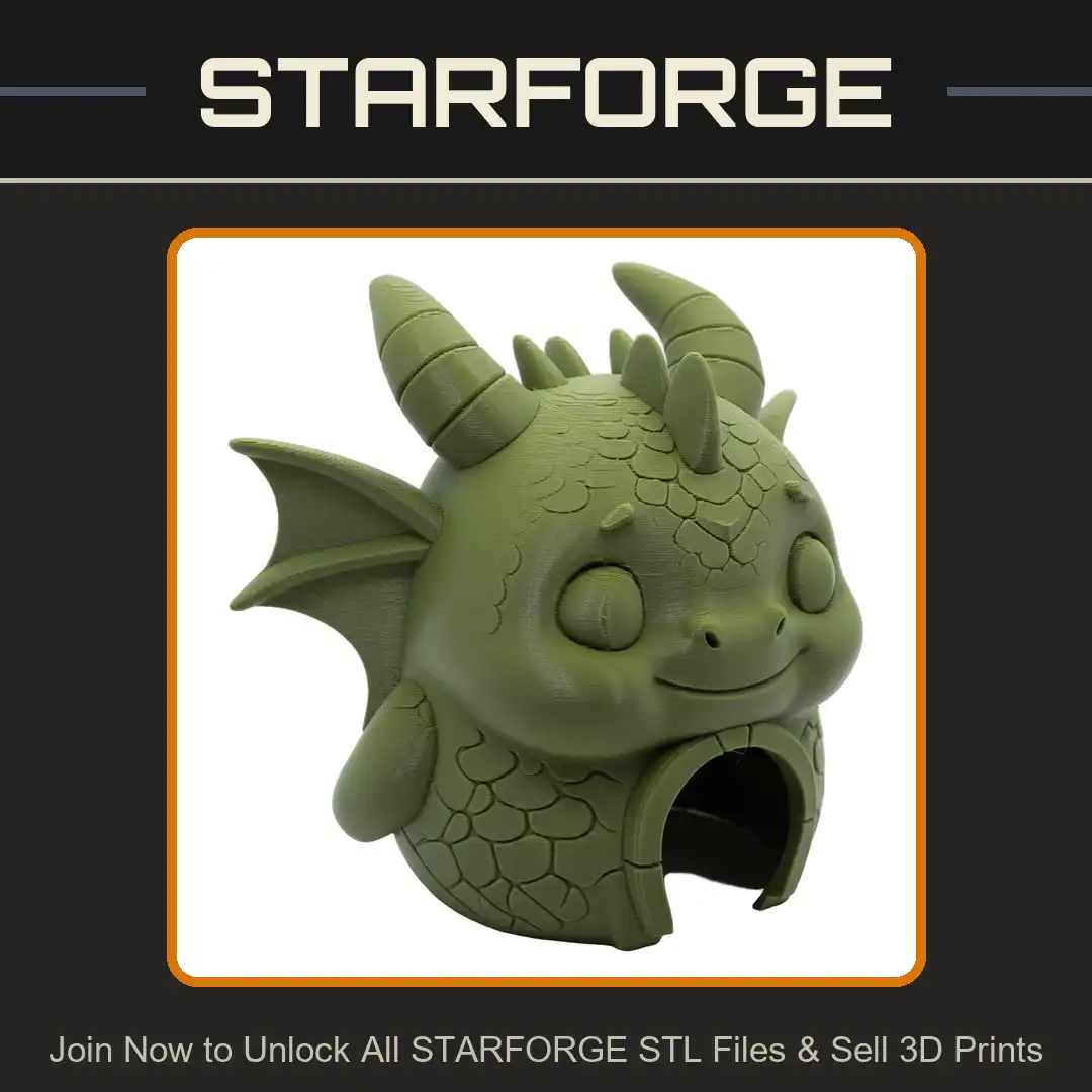 Cute Baby Dragon Hatchling Horned Winged Scaly Stone House Lair Cave Archway Chibi Spiked - View 1 of 2