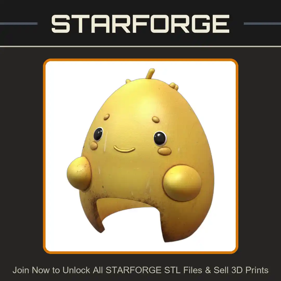 Cute Smiling Alien Figure Reptile Hide for Terrarium Decor - 3D Printable STL File