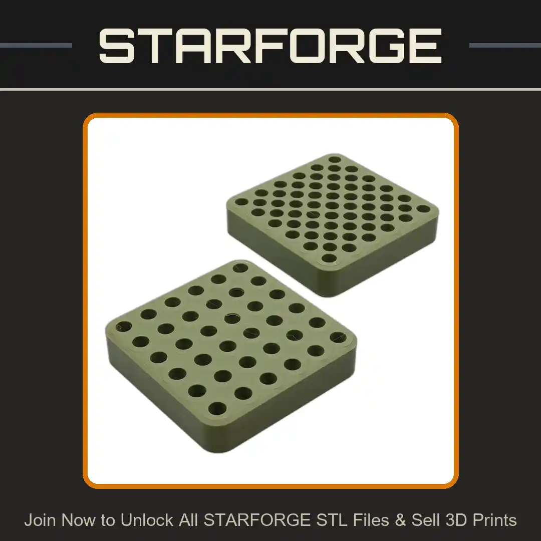 Dense Hydroponic Pod for Regrowing Green Onions and Herbs - 3D Printable STL File