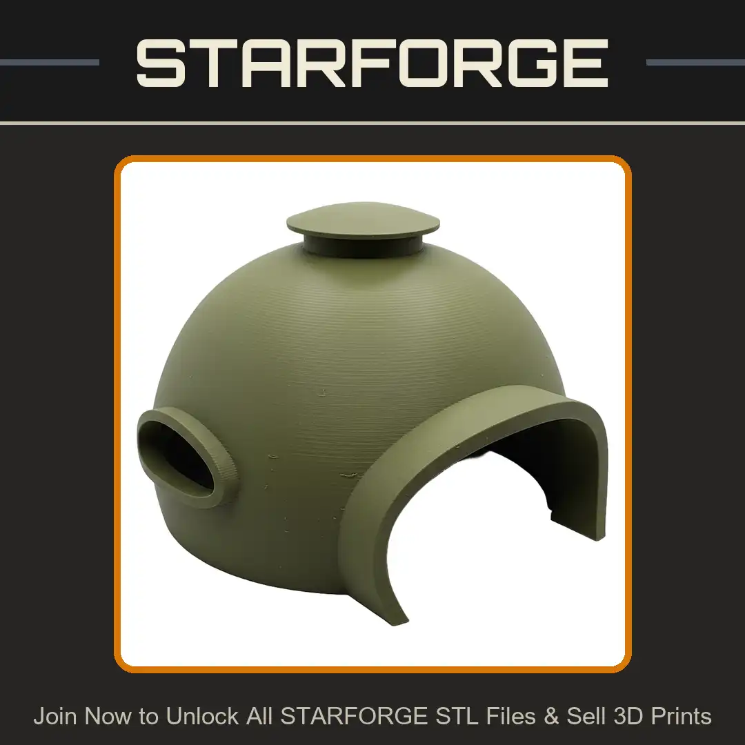 Dome Hut Shelter Habitation Outpost Pod Arched Entrance Slatted Side Vent Top Cap - View 1 of 2