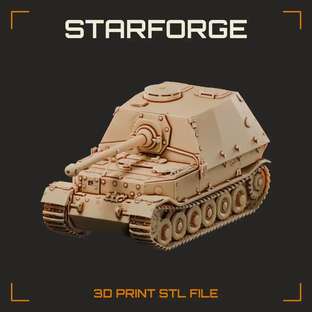Elefant German Heavy Tank Destroyer with Rear Casemate Long 88mm Gun and Bolted Armor Plates